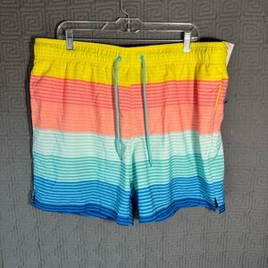 George Swim Trunks Men’s Size XL Multicolor Novelty Short NWT Above The Knee